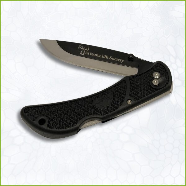 AES Logo Outdoor Edge Onyx EDC Knife