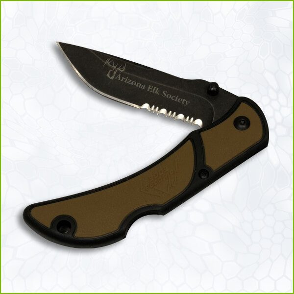 AES Logo Outdoor Edge Chasm 3.3 Knife