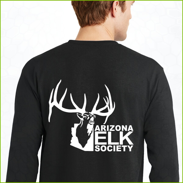 AES Logo Black Long Sleeve T-Shirt