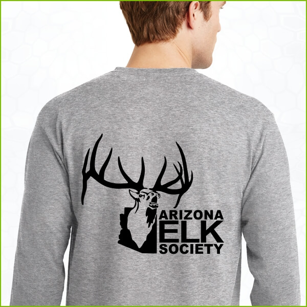 AES Logo Sport Grey Long Sleeve T-Shirt