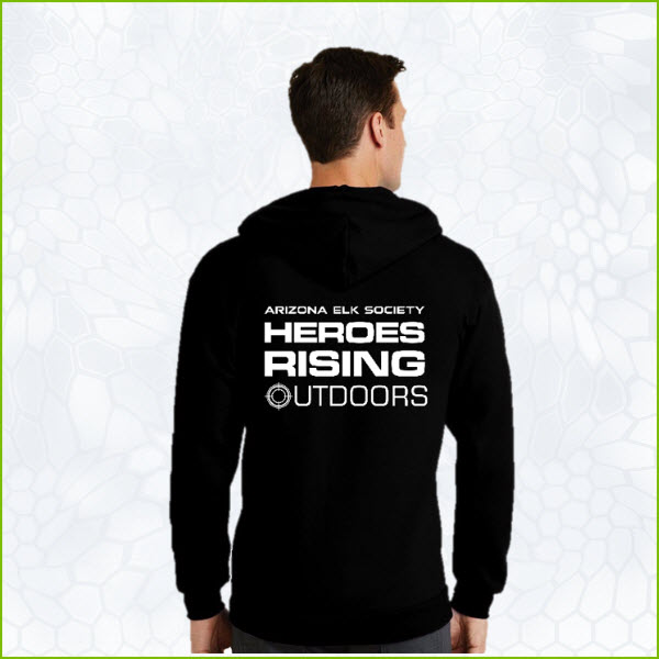 AES HRO Black Hoodie Zipper